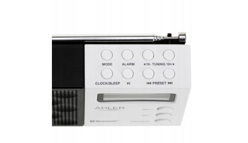 Radio cyfrowe LCD AM/FM Wielofunkcyjne 20 stacji Bluetooth/USB/SD Adler