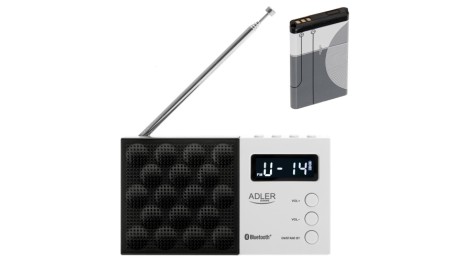 Radio cyfrowe LCD AM/FM Wielofunkcyjne 20 stacji Bluetooth/USB/SD Adler