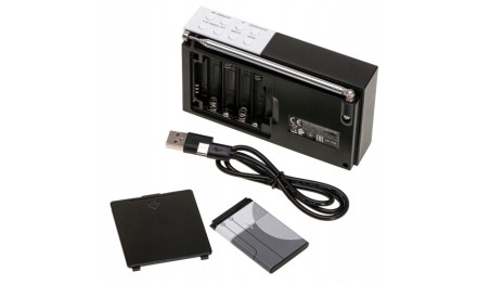 Radio cyfrowe LCD AM/FM Wielofunkcyjne 20 stacji Bluetooth/USB/SD Adler