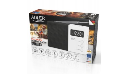Radio cyfrowe LCD AM/FM Wielofunkcyjne 20 stacji Bluetooth/USB/SD Adler