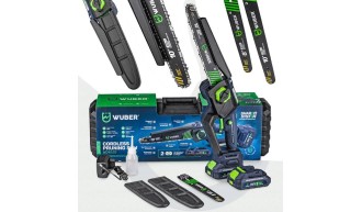 PIŁA ŁAŃCUCHOWA AKUMULATOROWA MINI PILARKA GAŁĘZIÓWKA 2x AKU 2x PROWADNICA