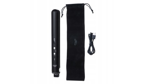 Prostownica Bezprzewodowa Podróżna USB LED Regulacja Temp + Etui Adler