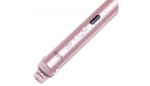 Prostownica Bezprzewodowa Podróżna USB LED Regulacja Temp + Etui Adler