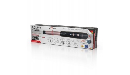 Lokówka Ceramiczna LED Turystyczna Podróżna Regulacja Temp Zestaw Adler
