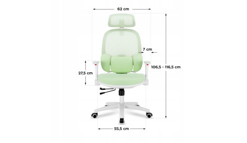 Fotel ergonomiczny dla dzieci biurowy Krzesło dziecięce biurkowe Markadler