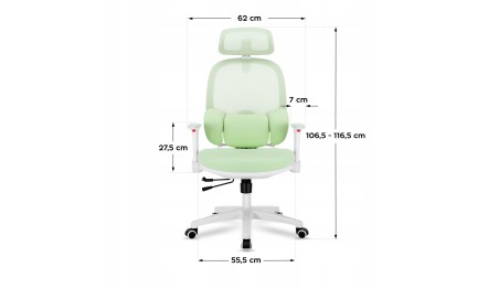 Fotel ergonomiczny dla dzieci biurowy Krzesło dziecięce biurkowe Markadler