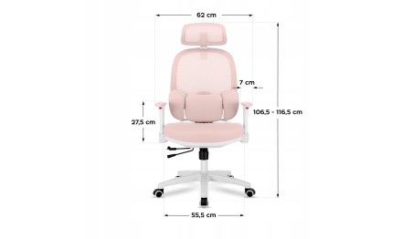 Fotel ergonomiczny dla dzieci biurowy Krzesło dziecięce biurkowe Markadler