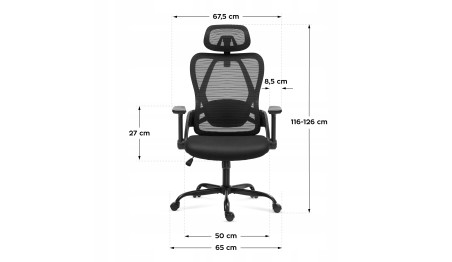 ERGONOMICZNY FOTEL BIUROWY Softflex REGULOWANY Obrotowy Markadler