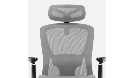 Ergonomiczny Fotel Biurowy Krzesło Obrotowe Regulacja Szary Markadler