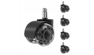 Solidne Kółka do foteli biurowych i gamingowych Zestaw 5szt Mark Adler