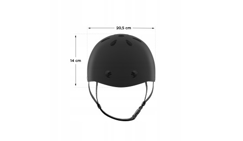 Kask dziecięcy Na rower hulajnogę Dla dziecka Czarny z odblaskiem Tulano