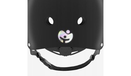 Kask dziecięcy Na rower hulajnogę Dla dziecka Czarny z odblaskiem Tulano