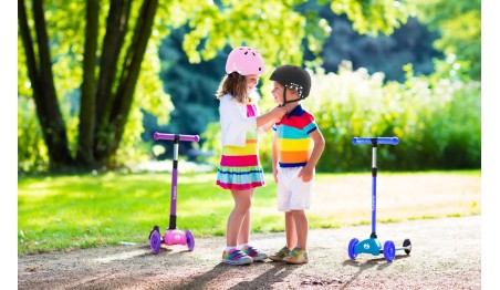 Kask dziecięcy Na rower hulajnogę Dla dziecka Czarny z odblaskiem Tulano