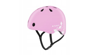 Kask dziecięcy Na rower hulajnogę Dla dziecka Różowy z odblaskiem Tulano