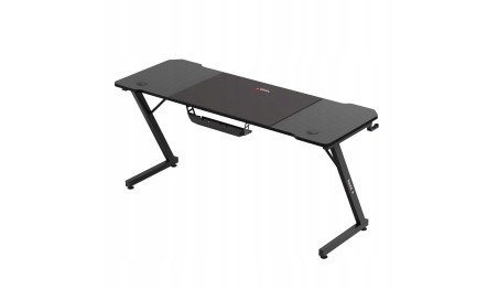 Biurko Gamingowe Regulacja +Podkładka Uchwyty Stolik Biurowy Gracza Huzaro