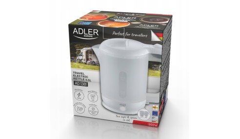 Czajnik elektryczny TURYSTYCZNY 1000W 1000 W 0,5 l czarny 2 kubki łyżeczka