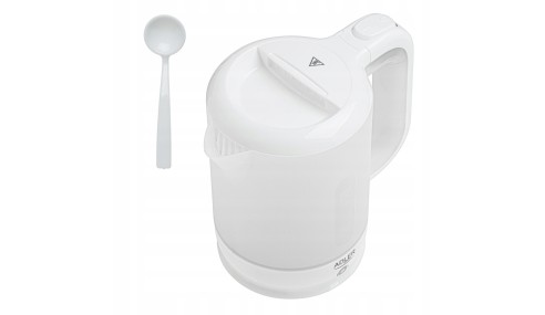 Czajnik elektryczny TURYSTYCZNY 1000W 1000 W 0,5 l czarny 2 kubki łyżeczka