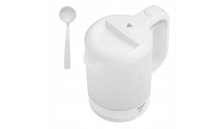 Czajnik elektryczny TURYSTYCZNY 1000W 1000 W 0,5 l czarny 2 kubki łyżeczka