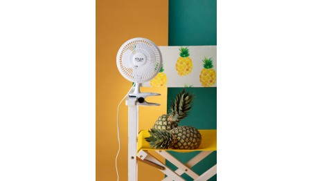 WENTYLATOR WIATRAK BIURKOWY STOJĄCY KLIPS 20CM 2W1