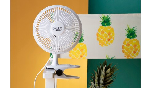 WENTYLATOR WIATRAK BIURKOWY STOJĄCY KLIPS 20CM 2W1