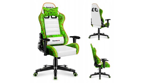 FOTEL GAMINGOWY BIUROWY DLA DZIECKA KRZESŁO GRACZA BIUROWE DZIECIĘCE HUZARO