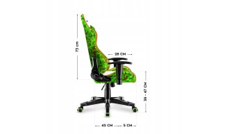 FOTEL GAMINGOWY BIUROWY DLA DZIECKA KRZESŁO GRACZA BIUROWE DZIECIĘCE HUZARO 2