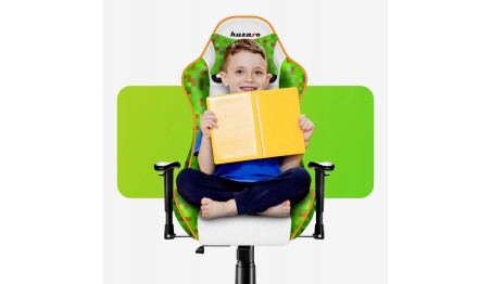 FOTEL GAMINGOWY BIUROWY DLA DZIECKA KRZESŁO GRACZA BIUROWE DZIECIĘCE HUZARO