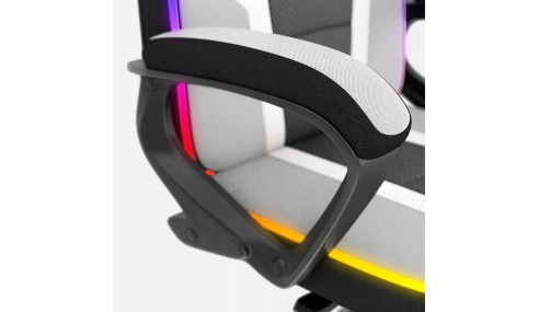 FOTEL GAMINGOWY BIUROWY DZIECIĘCY KRZESŁO GRACZA HUZARO RGB LED + PILOT
