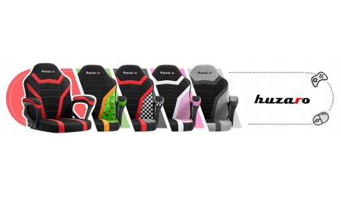 FOTEL GAMINGOWY BIUROWY DZIECIĘCY KRZESŁO GRACZA HUZARO RGB LED + PILOT