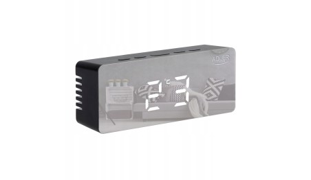 ZEGAR ELEKTRONICZNY BUDZIK TERMOMETR LUSTRO ADLER