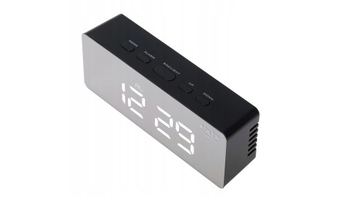 ZEGAR ELEKTRONICZNY BUDZIK TERMOMETR LUSTRO ADLER