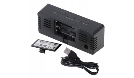 ZEGAR ELEKTRONICZNY BUDZIK TERMOMETR LUSTRO ADLER