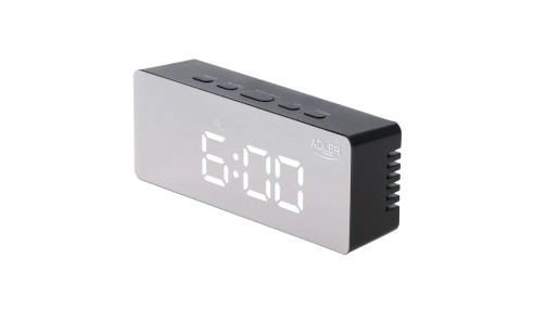 ZEGAR ELEKTRONICZNY BUDZIK TERMOMETR LUSTRO ADLER