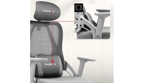 FOTEL GAMINGOWY ERGONOMICZNY KRZESŁO GRACZA KOMPUTEROWE PODNÓŻEK HUZARO