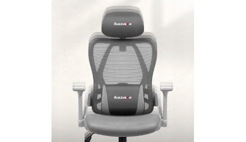 FOTEL GAMINGOWY ERGONOMICZNY KRZESŁO GRACZA KOMPUTEROWE PODNÓŻEK HUZARO