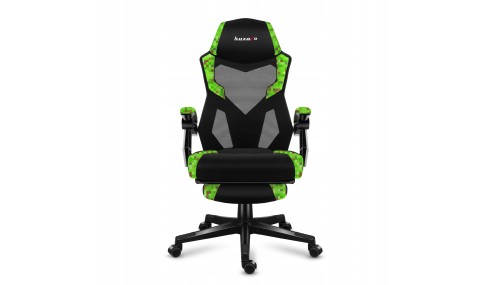 Fotel gamingowy z podnóżkiem do komputera gracza regulowany biurowy Huzaro