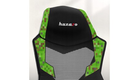 Fotel gamingowy z podnóżkiem do komputera gracza regulowany biurowy Huzaro