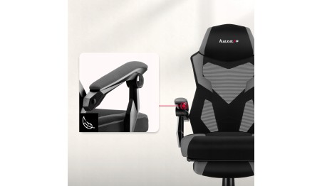 Fotel gamingowy z podnóżkiem do komputera gracza regulowany biurowy Huzaro