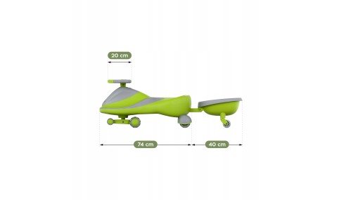 JEŹDZIK GRAWITACYJNY DLA DZIECI MUZYKA KÓŁKA LED AUTO PCHACZ + PRZYCZEPKA