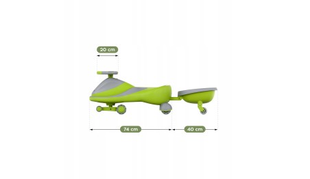 JEŹDZIK GRAWITACYJNY DLA DZIECI MUZYKA KÓŁKA LED AUTO PCHACZ + PRZYCZEPKA