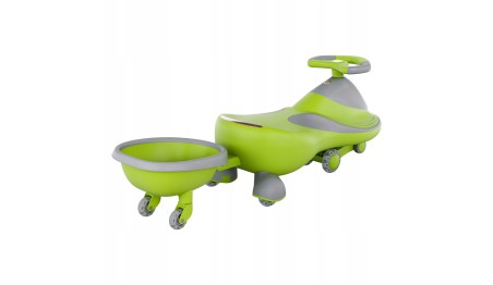 JEŹDZIK GRAWITACYJNY DLA DZIECI MUZYKA KÓŁKA LED AUTO PCHACZ + PRZYCZEPKA