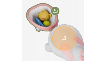 JEŹDZIK GRAWITACYJNY DLA DZIECI MUZYKA KÓŁKA LED AUTO PCHACZ + PRZYCZEPKA