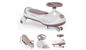 JEŹDZIK GRAWITACYJNY DLA DZIECI POJAZD MUZYKA KÓŁKA LED AUTO PCHACZ TULANO