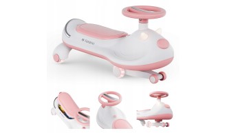 JEŹDZIK GRAWITACYJNY DLA DZIECI POJAZD MUZYKA KÓŁKA LED AUTO PCHACZ TULANO