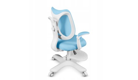 Fotel ergonomiczny dla dzieci biurowy obrotowy Krzesło dziecięce Podnóżek