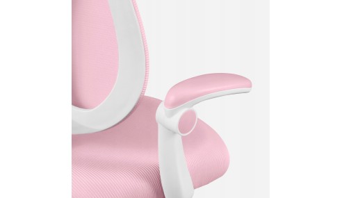 Fotel ergonomiczny dla dzieci biurowy obrotowy Krzesło dziecięce Podnóżek