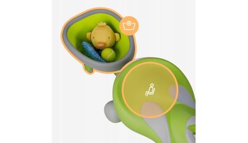 JEŹDZIK GRAWITACYJNY DLA DZIECI MUZYKA KÓŁKA LED AUTO PCHACZ + PRZYCZEPKA