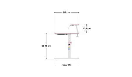 Ergonomiczne biurko dla dziecka Regulacja Stolik dziecięcy Study Mark Adler
