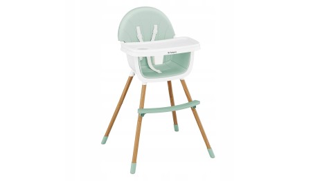 Krzesełko Do KARMIENIA dla DZIECI Tulano Green REGULOWANE SKŁADANE 2w1 TACA