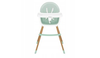 Krzesełko Do KARMIENIA dla DZIECI Tulano Green REGULOWANE SKŁADANE 2w1 TACA 2